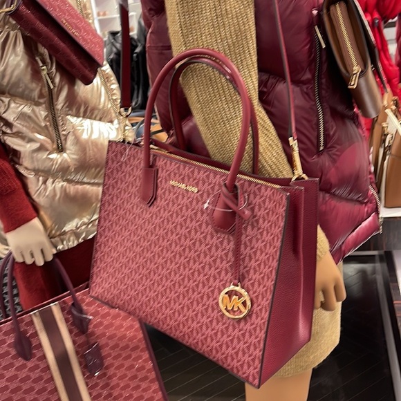 MICHAEL KORS MERCER LARGE SATCHEL 
MULBERRY MULTI - Picture 9 of 16